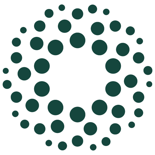 array of circles powder separation icon